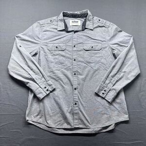Urban Pipeline Shirt Mens 2XL Button Up Easy Care Fabric Gray Cowboy Western
